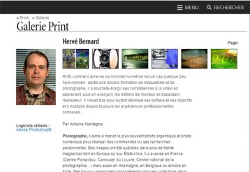 - Entretiens présentant les réalisations d'Hervé Bernard